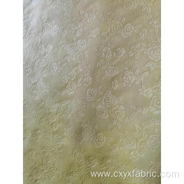 Polyester rose emboss fabric